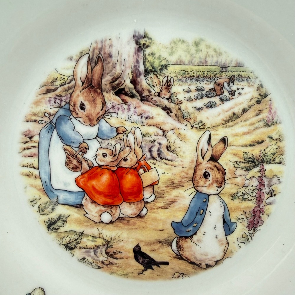 Beatrix Potter Peter Rabbit Porcelain Plate & Mug Set M.W. Reutter Cardew 2pc - Picture 3 of 11